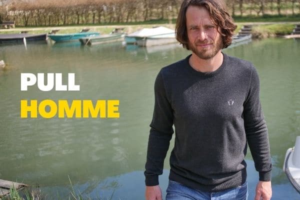 Pull made in France en coton bio gris - Le Délicat - Tranquille Emile
