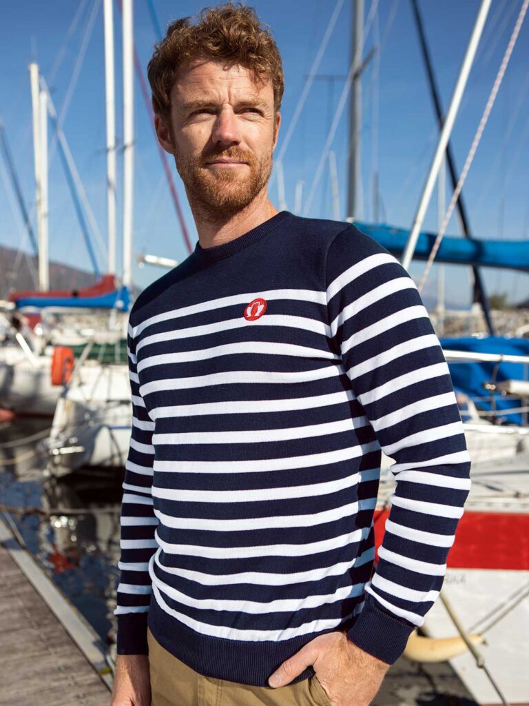 La Marinière - Pull Homme coton Bio rayé - Made in France | tranquille Emile